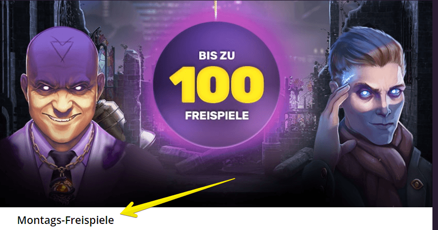 PlayAmo Montags-Freispiele